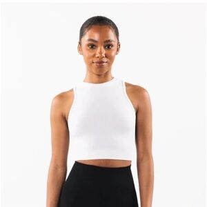 Alphalete White Crop Top